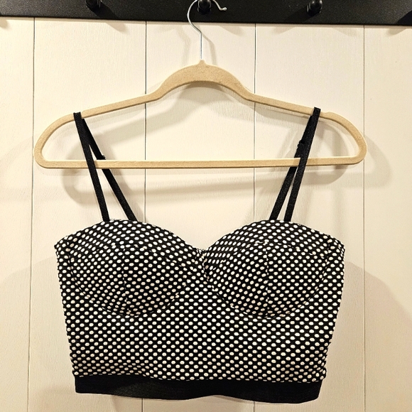 Bustier Crop Top Sans Souci szM - Picture 1 of 6